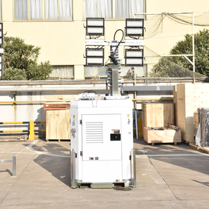 Tour d'éclairage mobile TPE-C6P, mât de 9 m, 4x500W LED, montée sur remorque, conception compacte en caisse, pour la construction, la location et les interventions d'urgence TPE-C6P - Product Image 4