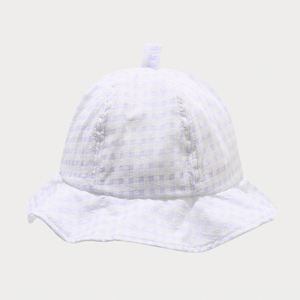2025 Spring Summer New Plaid Lightcolor Fisherman Hat Cute Sunshade Casual <b>Sunscreen</b> Wavy Brim Bucket Sun Hat - Product Image 6