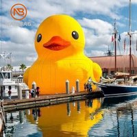 Canard gonflable géant pour l'eau, flotteur géant gonflable, canards en caoutchouc géants jaunes pour la location