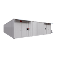 Centre de données en conteneur refroidi par air de 40 pieds, 120 kW, salle de serveurs modulaire préfabriquée pour l'informatique haute densité