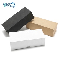 Verres écologiques boîte en carton couvercle et plateau lunettes de soleil étui cadeau