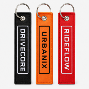 Porte-clés moto et automobile personnalisés innovants, porte-clés brodés tissés type Jet Tag, mousquetons utilisés pour la décoration d'avions - Product Image 2