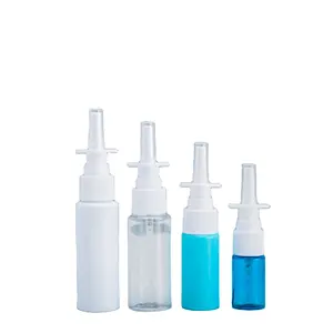 Empty Plastic Flat Shoulder Nasal Spray Bottle Mist Spray Bottle 5 ml 10 ml 30 ml 50 ml Long Nozzle Spray Bottle