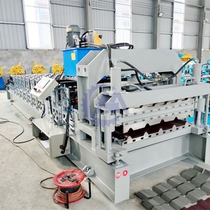 Automatic Glazed Roof <b>Sheet</b> Forming Machine with PLC Gearbox & Engine - Product Image 5