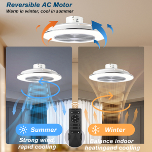 Hiện Đại Siêu Yên Tĩnh Thanh Trên Quạt Trần Với Ánh Sáng Và Điều Khiển Từ Xa Chuyển Đổi Hiện Đại Trắng Quạt Trần Ánh Sáng Cho Ngôi Nhà - Product Image 4