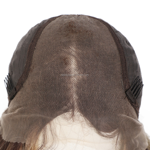 All'ingrosso 26 pollici <span class=keywords><strong>capelli</strong></span> sintetici fatti a mano all'uncinetto 13x6 pizzo anteriore parrucca marrone <span class=keywords><strong>chiaro</strong></span> sciolto onda profonda parrucca per le donne - Product Image 6