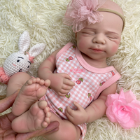 Poupées Reborn en Silicone Plein Corps de 20 Pouces, Réalistes, Bouche Ouverte, Pascale, Corps Souple et Flexible, Étanche, Jouet de Collection pour Cadeau