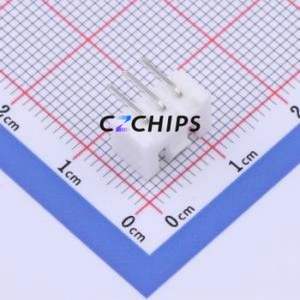 HC-XHB-3AW Wire-to-Board Pin Header Bent Lead Through Hole,P=2.5mm Connector 1x3P 2.5mm Right Angle Insert XHB - Product Image 2