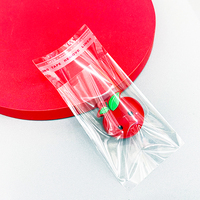 Sacs en plastique transparents autocollants personnalisés OPP, sacs d'emballage en cellophane, pochettes autocollantes transparentes