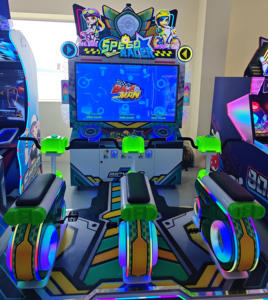 Máquina de Juego de Carreras de Bicicletas de Velocidad que Funciona con Monedas |   Equipo de Juego de Simulador Deportivo para Parque de Atracciones Interior para 3 Jugadores - Product Image 4