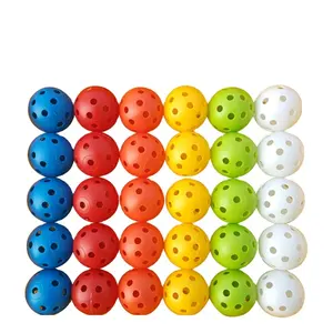 Wholesale 40mm Airflow Plastic Golf Balls Practice Golf Balls Hollow Golf Balls for for Indoor and Outdoor Swing Practice