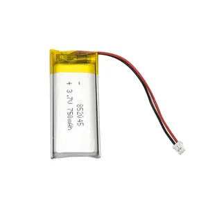 Giá tốt nhất mặc điện 750mAh Lithium LiPo pin lp852045 3.7V 750mAh Lithium Polymer Pin gói GPS Tracker