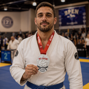 Médaille de récompense personnalisée de Jiu-Jitsu brésilien, en relief 3D, en métal finition argent, pour <span class=keywords><strong>arts</strong></span> martiaux, avec ruban, OEM ODM - Product Image 4