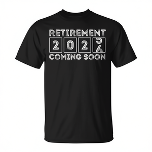 T-shirt unisexe pour adultes, col rond, manches courtes, vêtements promotionnels, Retirement 2026 Coming Soon - Product Image 3