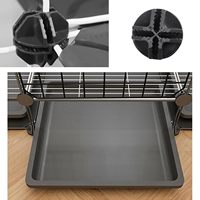 Connecteurs en plastique de luxe pliables pour cubes de fil métallique, pour un assemblage sécurisé des grilles avec boîte de rangement en plastique