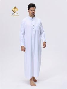 Túnica árabe para hombre de primera calidad, modelo Qatar 2025, elegante, suave y agradable al tacto, hecha de algodón. - Product Image 5