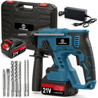 Marteau perforateur rotatif industriel portable rechargeable ADC1-7 de 10 mm, fonctionnant sur batterie, avec moteur sans balais