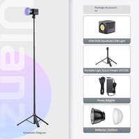Ulanzi 40W Pro Fill Light, lumière de photographie COB à double température de couleur, pour intérieur et extérieur, batterie intégrée, RGB, Chine
