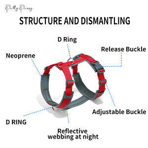 Tali anjing bentuk I tanpa tarik <span class=keywords><strong>Dachshund</strong></span> Harness keamanan hewan peliharaan sosis khusus Harness tahan air - Product Image 3