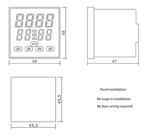 HLGK DH48S Solid State Miniature Time Relay Counter LCD Display 220VAC 24VDC Automatic Digital <strong>Timer</strong> Control <strong>Switch</strong> - Product Image 6
