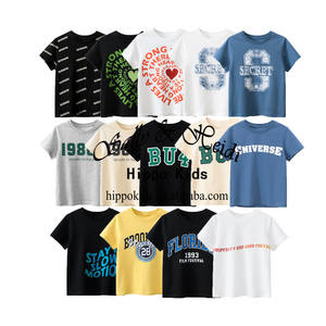 T-shirt à manches courtes en coton pour garçons adolescents, vêtements d'été pour enfants, haut à manches mi-longues pour enfants, à la mode, beau T-shirt pour garçons - Product Image 1