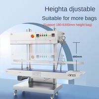 Machine de cachetage en plastique continue automatique commerciale thé alimentaire feuille d'aluminium emballage entraînement électrique pour produit chimique
