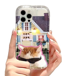 Occhiali da sole gatto e cane custodia per telefono trasparente coppia impermeabile custodia per telefono simpatico gatto custodia all'ingrosso - Product Image 6