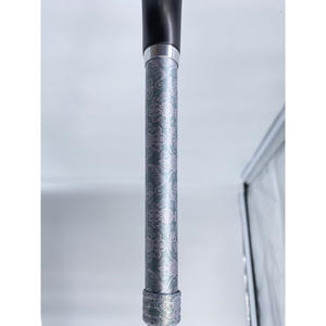 Bastón para caminar plegable de aleación de aluminio de alta resistencia con capacidad de carga de 110kg Agarre de madera de altura ajustable para caminar asistido - Product Image 4