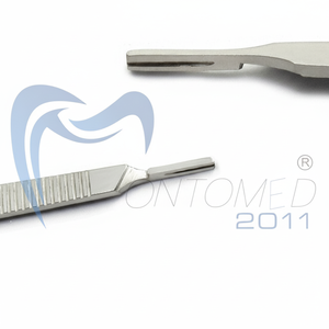 Nuevo mango de calidad superior Surtechs BP Mango de bisturí quirúrgico de acero inoxidable #3 con cuchillas - Product Image 1