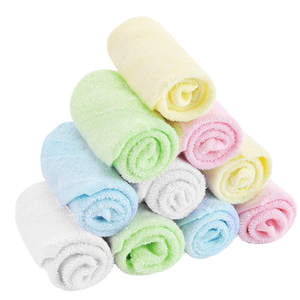 Serviettes de bain pour bébé en bambou biologique 100% douces et confortables, 10x10, lingettes pour le visage, nouveau-nés, hypoallergéniques, séchage rapide, tissées, pour la salle de bain - Product Image 1