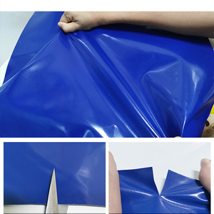 ผ้าใบกันน้ำเคลือบ PVC อะคริลิก 100% หนา 0.42 มม. สำหรับคลุมรถ สีฟ้า/เทา/ขาว - Product Image 4