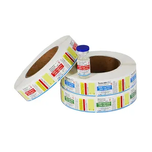 Custom Film Food Logo Plastic Warning Caution Transfer Sticker Dispense Skincare Rice Thin Jar Packaging Labels
