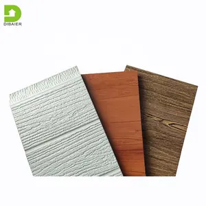 16mm Thick Decorative Pu Sandwich Panel Board Wood Grain Exterior Wall Panel For Prefabricated House