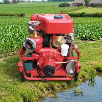 Pompe à eau d'incendie portable à moteur essence EFK WP |   Cylindre simple 3/4'' 4 temps |   Démarrage électrique + lanceur manuel |   7,5 CV faible puissance