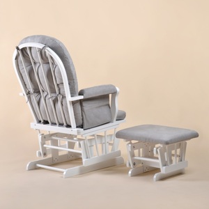 Nursery Glide Ottoman Sets <b>Reclining</b> Glider Rocker Nursery Rocking Breastfeeding Maternity <b>Chair</b> - Product Image 5