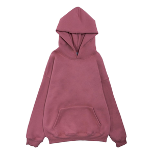 Sudadera Casual de Mujer de Algodón 100% Tejido Grueso con Lavado Ácido, Diseño de Hombros Caídos, Transpirable, Antiarrugas, Bolsillos Delanteros, Invierno - Product Image 1