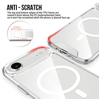 Étui magnétique pour iPhone, étui transparent pour téléphone portable à charge sans fil, coque antichoc pour iPhone 17 Air