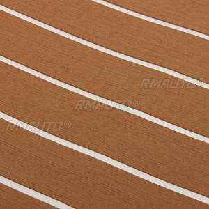 Boat Accessories Marine Flooring <b>EVA</b> Foam Boat Decking Sheet Faux Teak Yacht Boat Deck Mat Self-Adhesive 2400x900x6mm - Product Image 3