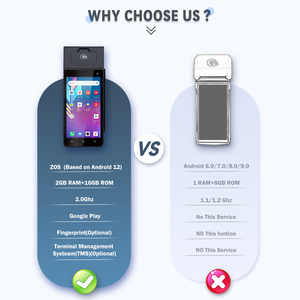 Z90 Android di động cầm tay hệ thống <span class=keywords><strong>POS</strong></span> với máy in nhiệt và đầu đọc thẻ NFC ic máy quét thẻ từ - Product Image 3