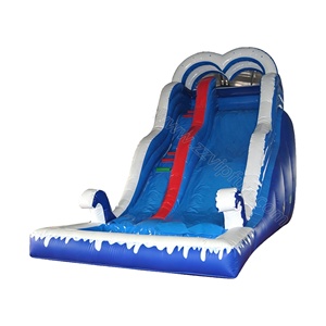 Toboggan aquatique gonflable sur le thème de la glace avec structure en forme de cœur et piscine à jets, toboggan aquatique gonflable en PVC de qualité commerciale pour <span class=keywords><strong>location</strong></span> événementielle - Product Image 4