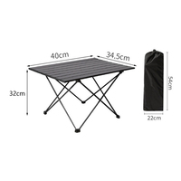 Portable randonnée Barbecue fête maison jardin décrochage Compact aluminium pique-nique pêche plage Camping extérieur Table pliante