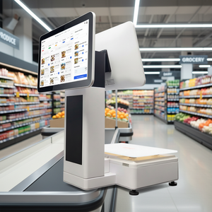 Sistema de Punto de Venta con Pantalla Táctil Dual con IA de 15.6 Pulgadas, Nueva Interfaz USB/VGA, Color Blanco para Tiendas de Frutas y Verduras, Serie para Negocios - Product Image 2