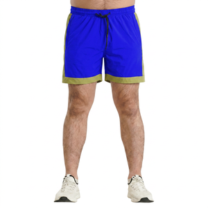 Pantalones Cortos Deportivos para Hombre con Cordón Ajustable, de Secado Rápido, Diseño Sólido, Cintura Alta, Venta al por Mayor, de Tela Satinada Ecológica - Product Image 4