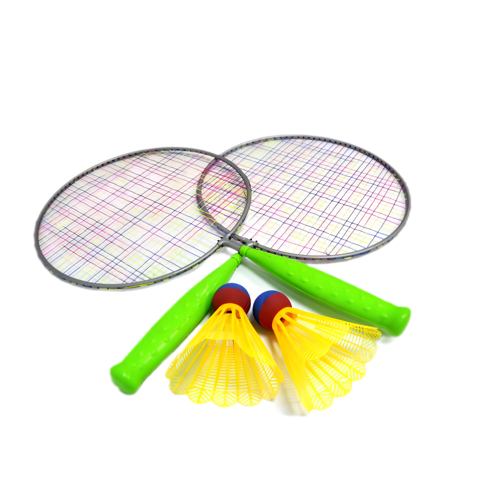 Juego de deporte colorido para verano, juego de deporte al aire libre, tenis, bádminton gigante, palas de playa, paquete de red de raqueta