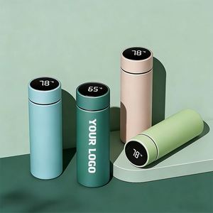 Promotion Business Gift Custom Logo Print Tea <b>Water</b> Wholesale Thermos Smart Temperature Sensor <b>Bottle</b> - Product Image 1