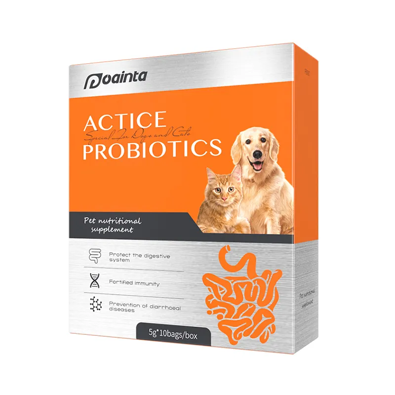 Suppléments Poudre de probiotiques nutritionnels pour animaux de compagnie Supplément de santé pour chats et chiens Immunité et santé