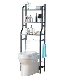 3-Tier Bathroom Storage <strong>Shelf</strong> Over Toilet Space Saver, Freestanding <strong>Shelves</strong> for <strong>Bath</strong> Essentials, Planters, Books, Etc - Product Image 1