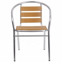 Chaise de dossier en aluminium rotin, Design de Restaurant, extérieur confortable, offre spéciale
