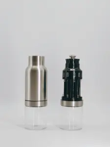 Factory New Design Gravity Automatic Grinder Operated Electric Salt And Pepper Grinder With Stainless Steel Shell Glass Jar