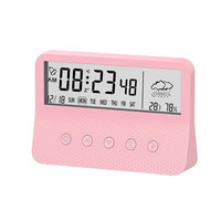 Jam Alarm Digital Terbaru 2026 Jam Meja Pintar Transparan Mini Portabel Jam Digital untuk Kantor Kamar Tidur Hadiah